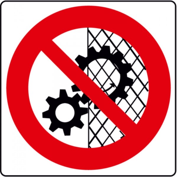 Cartello vietato rimuovere dispositivi di sicurezza 270x270