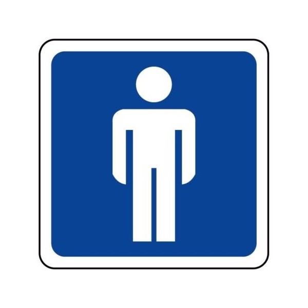 Cart. informativo toilette uomini 120x120