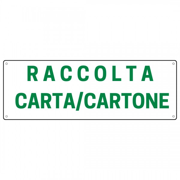 Cart. Raccolta carta e cartone 350x125