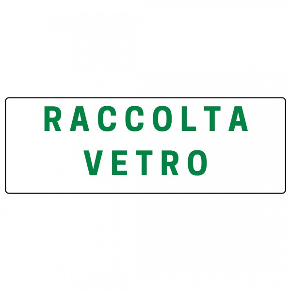 Etich. raccolta vetro 350x125