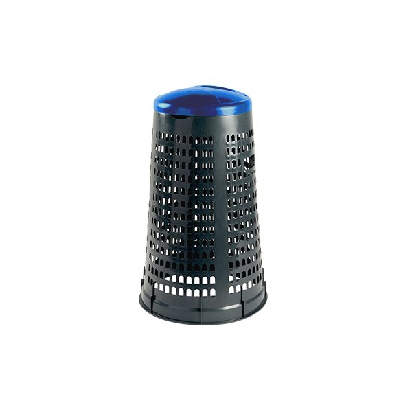 Trespolo rifiuti da 110 lt coperchio blu