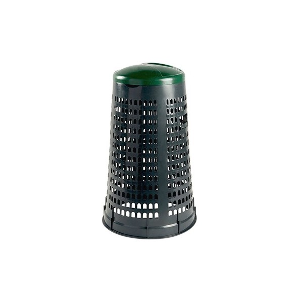 Trespolo rifiuti da 110 lt coperchio verde