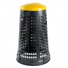 Trespolo rifiuti da 110 lt coperchio giallo
