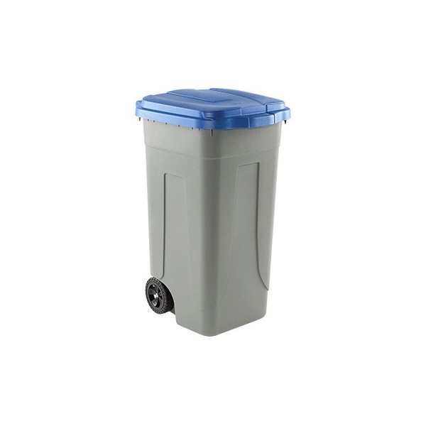 Bidone da 100 lt coperchio blu