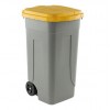 Bidone da 100 lt coperchio giallo