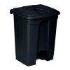 Pattumiera in plastica nera 50 lt