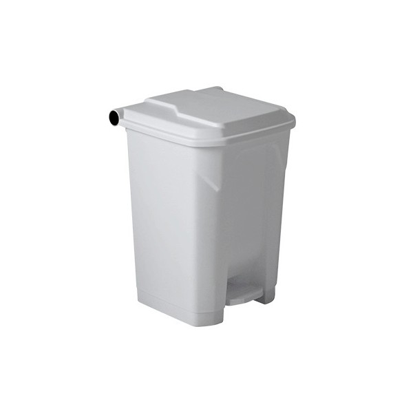 Pattumiera in plastica bianca 50 lt