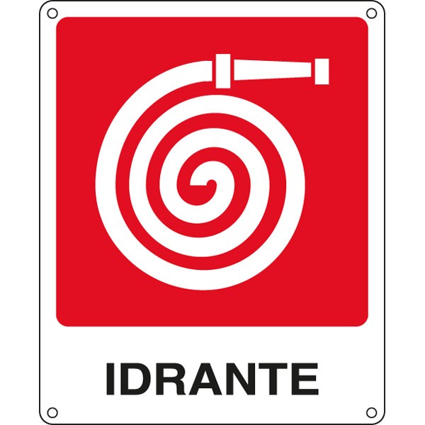 Cartello di segnalazione idrante