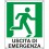 Cartello con uscita di emergenza - destra