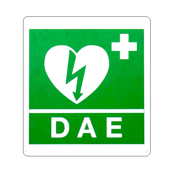 Cartello segnalazione defibrillatore di emergenza
