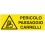 Cartello di pericolo passaggio carrelli