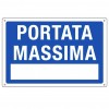 Cartello informativo portata massima