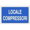 Cartello informativo locale compressori