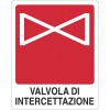 Cartello di segnalazione valvola di intercettazione