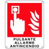 Cartello di segnalazione pulsante allarme