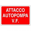 Cartello di segnalazione attacco autopompa