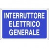 Cartello di segnalazione interruttore elettrico generale