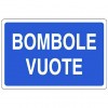Cartello di segnalazione bombole vuote