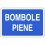 Cartello di segnalazione bombole piene