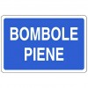 Cartello di segnalazione bombole piene