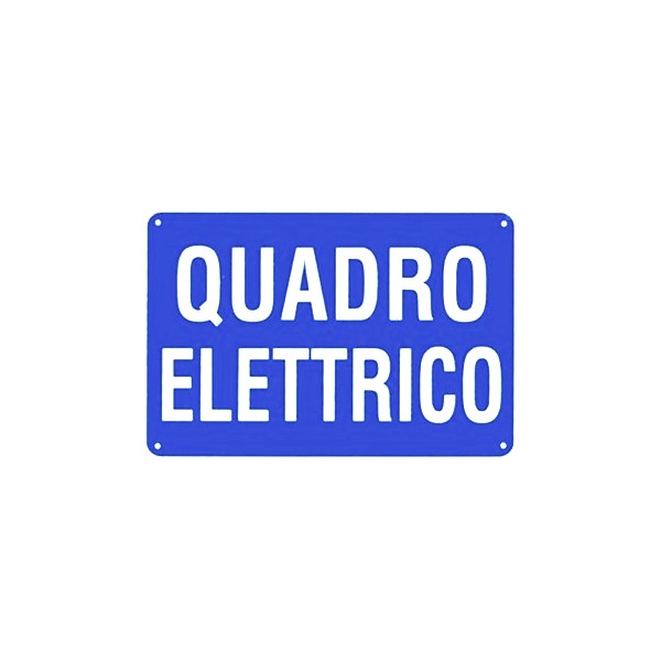 Cartello di segnalazione quadro elettrico
