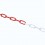 Catena in plastica bianco/rosso - 25 mt