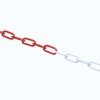 Catena in plastica bianco/rosso - 25 mt