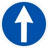 Cartello con direzione obbligatoria - orientabile