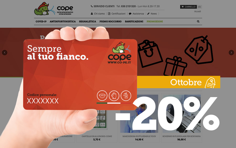 Ottobre: scopri i prodotti scontati al -20%