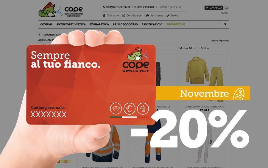 Nuova area abbigliamento: approfitta della promo lancio!