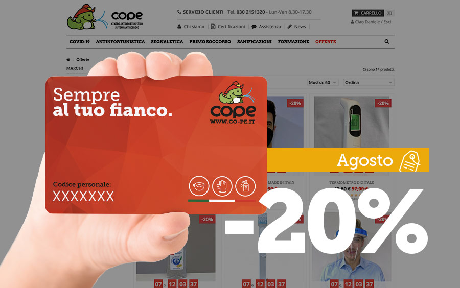 Shop online agosto: ultimi giorni al -20%