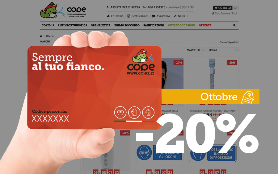 Shop online ottobre: ultimi giorni al -20%
