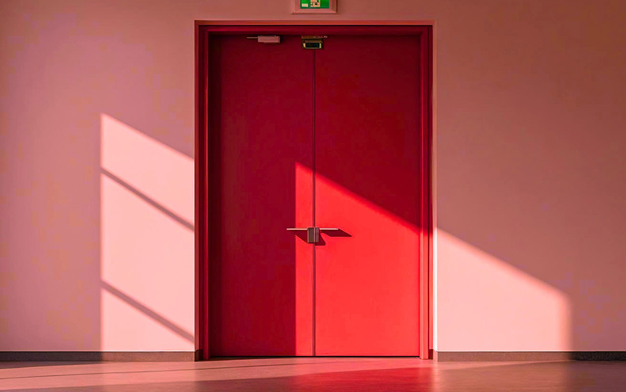 Vie di esodo antincendio: le regole per le porte