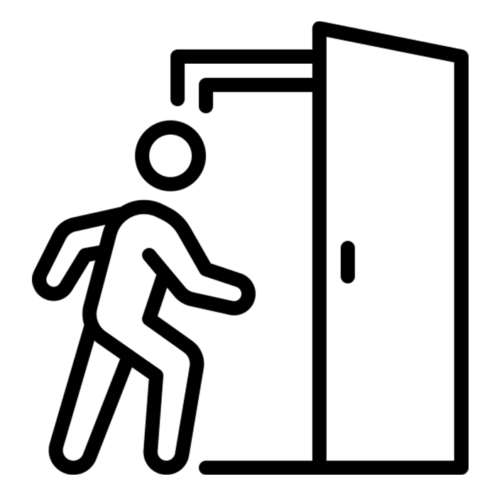 Collocati in prossimità delle vie di esodo